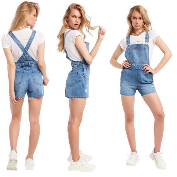 Bardot ➰ ladies denim overalls XXS - Picture 2 of 5